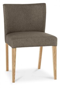 Low Back Upholstered Chair - Black Gold Fabric