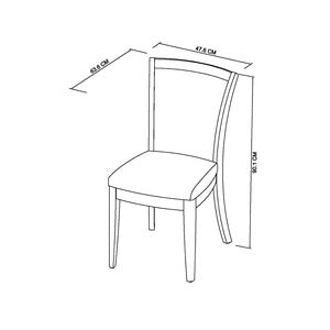 Upholstered Chair - Mocha Fabric (Pair)
