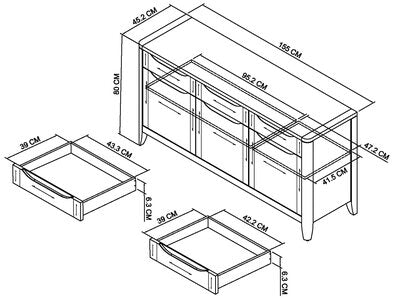 Wide Sideboard