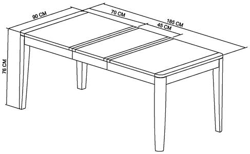 4-6 Extension Dining Table