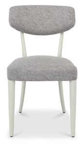 Upholstered Back Dining Chair - Lotus Fabric (Pair)