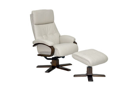 Swivel Recliner - Leather/Match