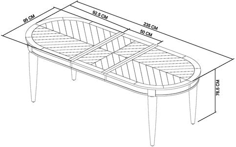 6-8 Dining Table