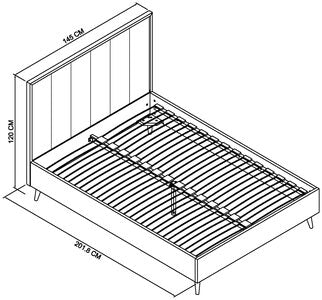 135Cm Panel Bedstead