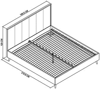 180Cm Panel Bedstead