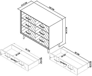 3 Drawer Chest
