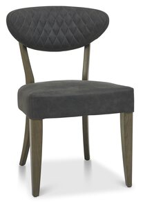 4015-09U-DGY Upholstered Chair - Dark Fabric (Pair)