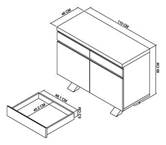 Narrow Sideboard