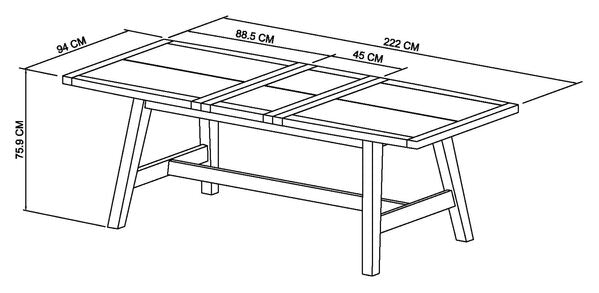 4-6 Extension Dining Table
