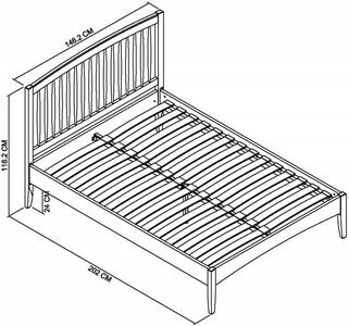 135Cm Spindle Low Footend Bedstead