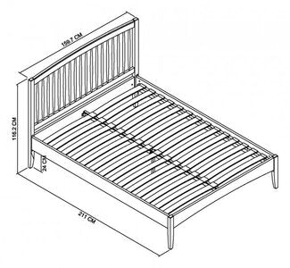 150Cm Spindle Low Footend Bedstead