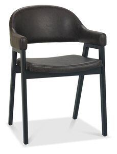 Upholstered Arm Chair - Old West Vintage Bonded Leather (Pair)