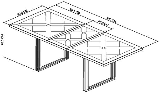 6-8 Extension Dining Table