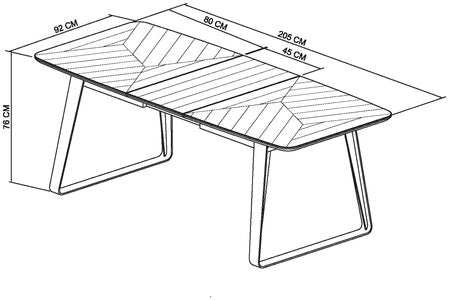 4-6 Extension Dining Table