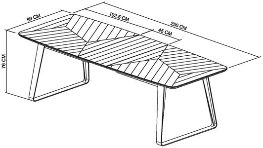 6-8 Extension Dining Table