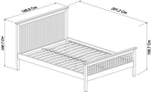 135Cm High Footend Bedstead