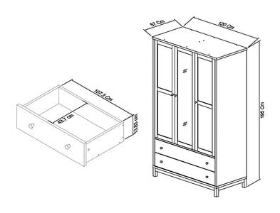 Triple Wardrobe