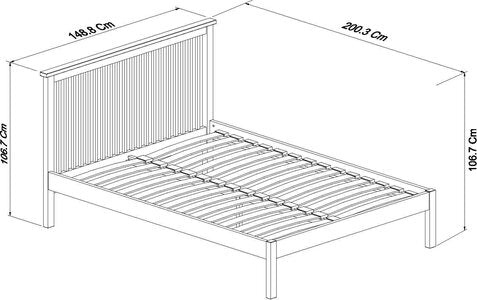 135Cm Low Footend Bedstead