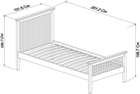 90Cm High Footend Bedstead