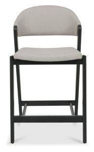 Upholstered Bar Stool - Bonded Leather (Pair)