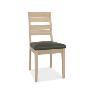 5682-09SB-DGY Chair - Dark Faux Leather (Pair)