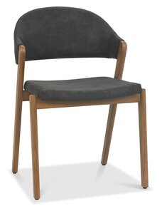 6049-09U-DGY Upholstered Chair - Dark Fabric
