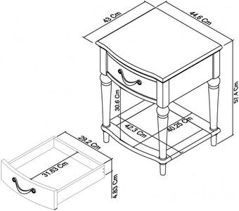 1 Drawer Nightstand