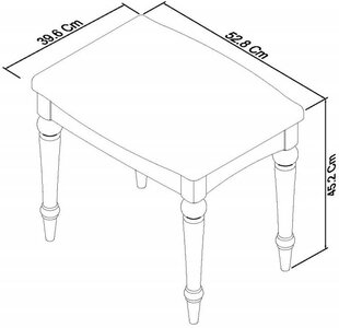 Stool - Pebble Fabric