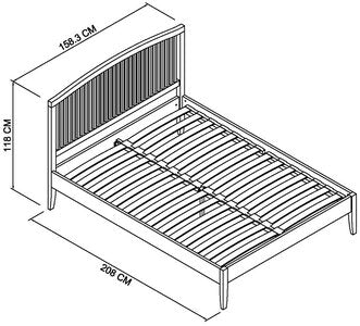 150Cm Slatted Bedstead