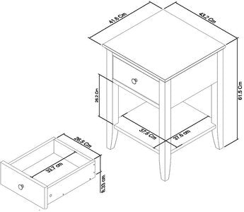 1 Drawer Nightstand