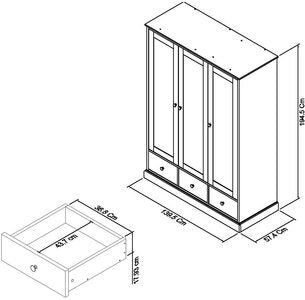 Triple Wardrobe