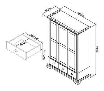 Triple Wardrobe