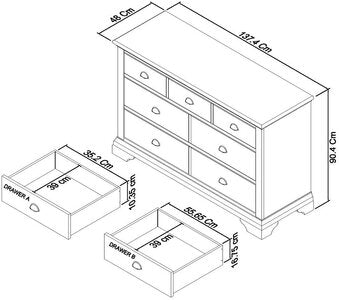 3+4 Drawer Chest