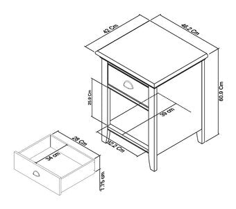 1 Drawer Nightstand