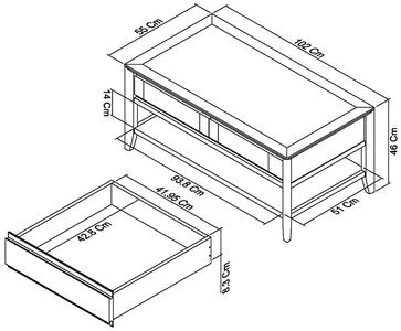Coffee Table With Drawer