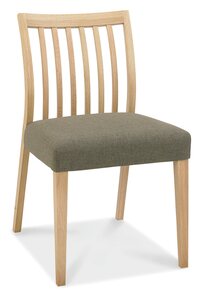 8101-09SL-BG Low Slat Back Chair - Black Gold Fabric (Pair)