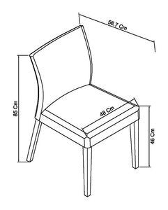 Upholstered Chair - Titanium Fabric (Pair)