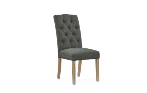 8439 Chelsea Chair - Charcoal KD - White Wash Leg