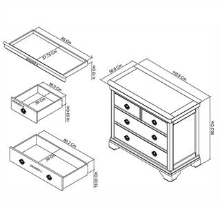2+2 Drawer Chest
