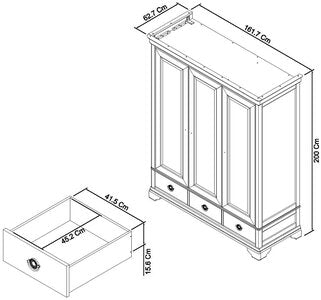 Triple Wardrobe