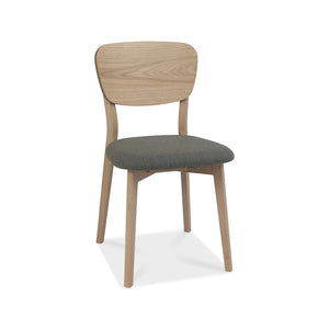 9129-09-CS Veneer Back Chair - Cold Steel Fabric (Pair)