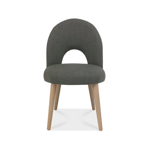 Upholstered Chair - Cold Steel Fabric (Pair)