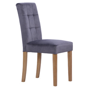 ASH101 Ashbury Velvet Chair in Graphite