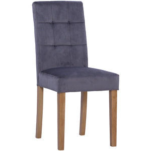 Ashbury Velvet Chair in Graphite