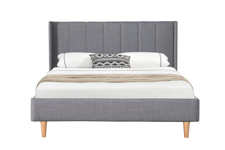All-404-GY Bed - 4'6" Grey