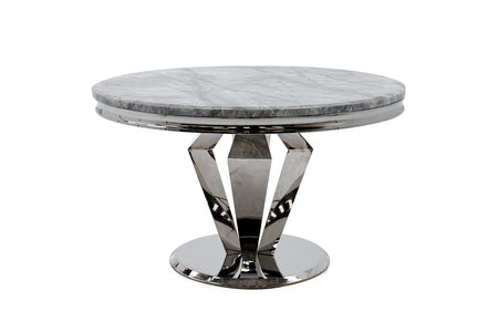 Aro-131-GY Round Dining Table - Grey 1300
