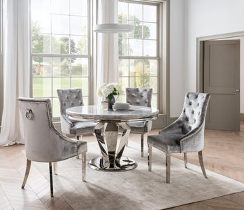 Round Dining Table - Grey 1300