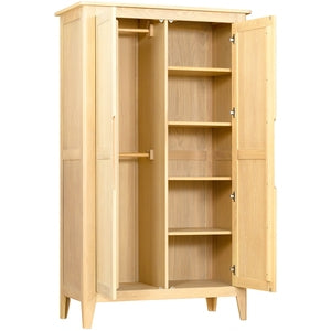 Double All Hanging Wardrobe With Shelving
