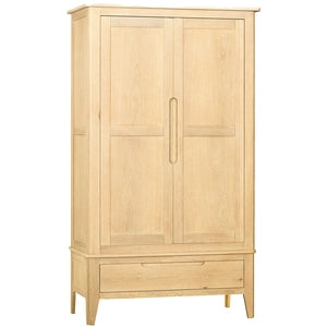 BER032 Double Wardrobe With Drawer