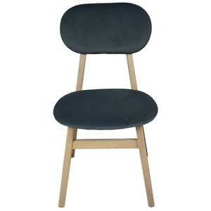 BER107D Upholstered Dining Chair - Dark Grey Pad